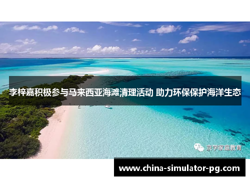 李梓嘉积极参与马来西亚海滩清理活动 助力环保保护海洋生态